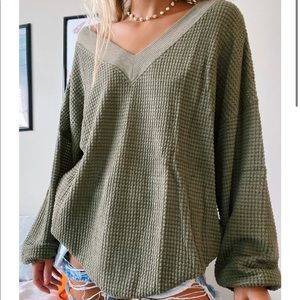 Olivelynn green sweater